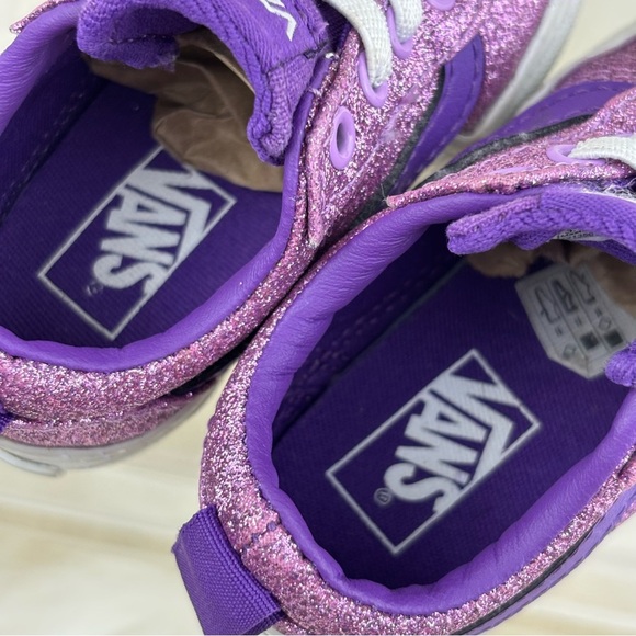 Vans Kids Glittery Purple Sneakers - Picture 8 of 9